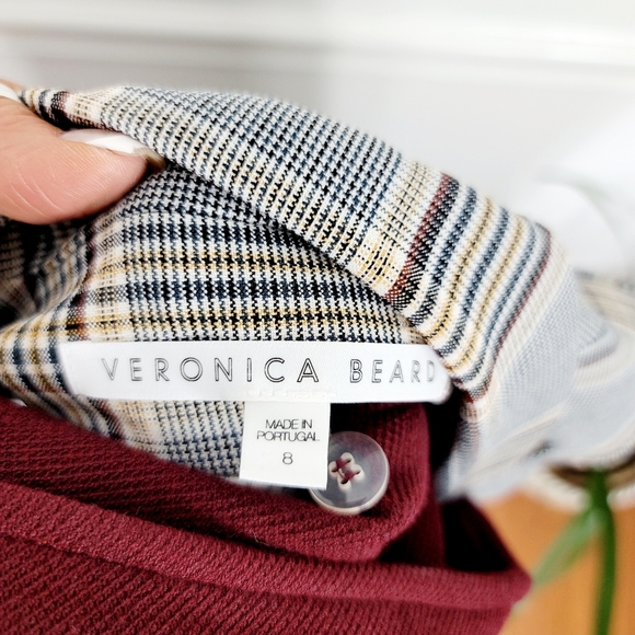 Veronica Beard Dickey gray plaid one button blazer jacket with dickey - Picture 11 of 11